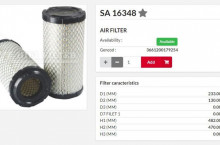 HIFI FILTER Въздушен филтър груб SA16348 = P532966  = RS3517XP