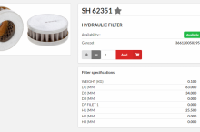 HIFI FILTER Хидравличен филтър - SH62351 = 11434470 = HY90776