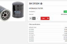 HIFI FILTER Хидравличен филтър - SH59104