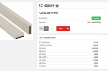HIFI FILTER Кабинен филтър панел - SC40069 = 6005029007 = CU39002 = AF55822